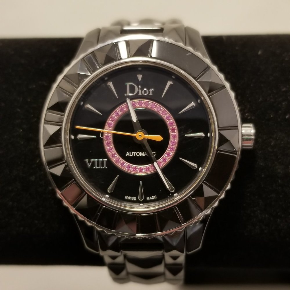 Dior Ladies Black Ceramic 33mm VIII